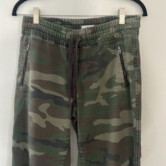 Aritzia TNA Alix High-Waist Camo Pants Womens Camouflage Joggers Green - Picture 3 of 9
